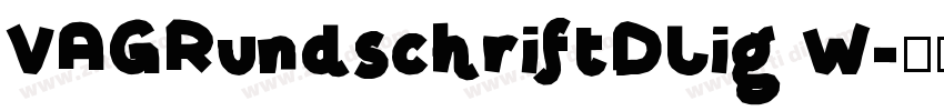 VAGRundschriftDLig W字体转换